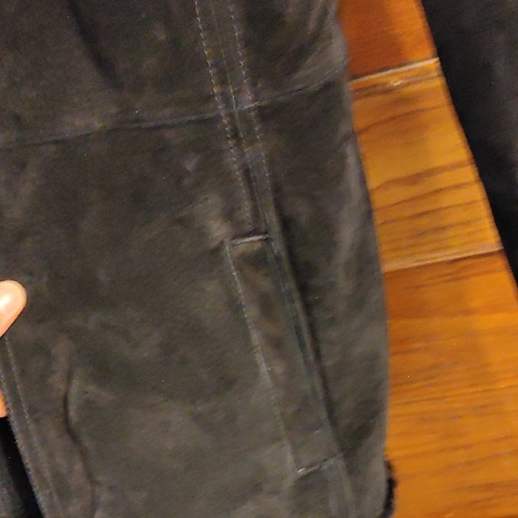 Sonoma Black Faux Fur Lined Leather Jacket - Picture 3 of 11